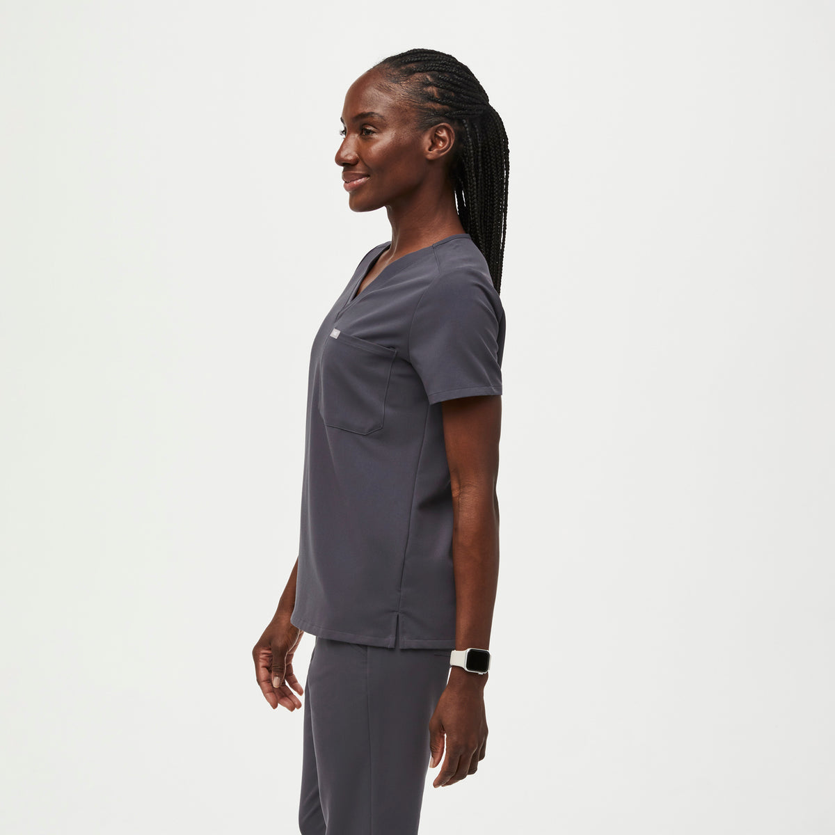 Catarina Scrub Top™ - Charcoal