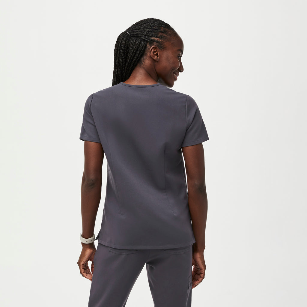 Catarina Scrub Top™ - Charcoal
