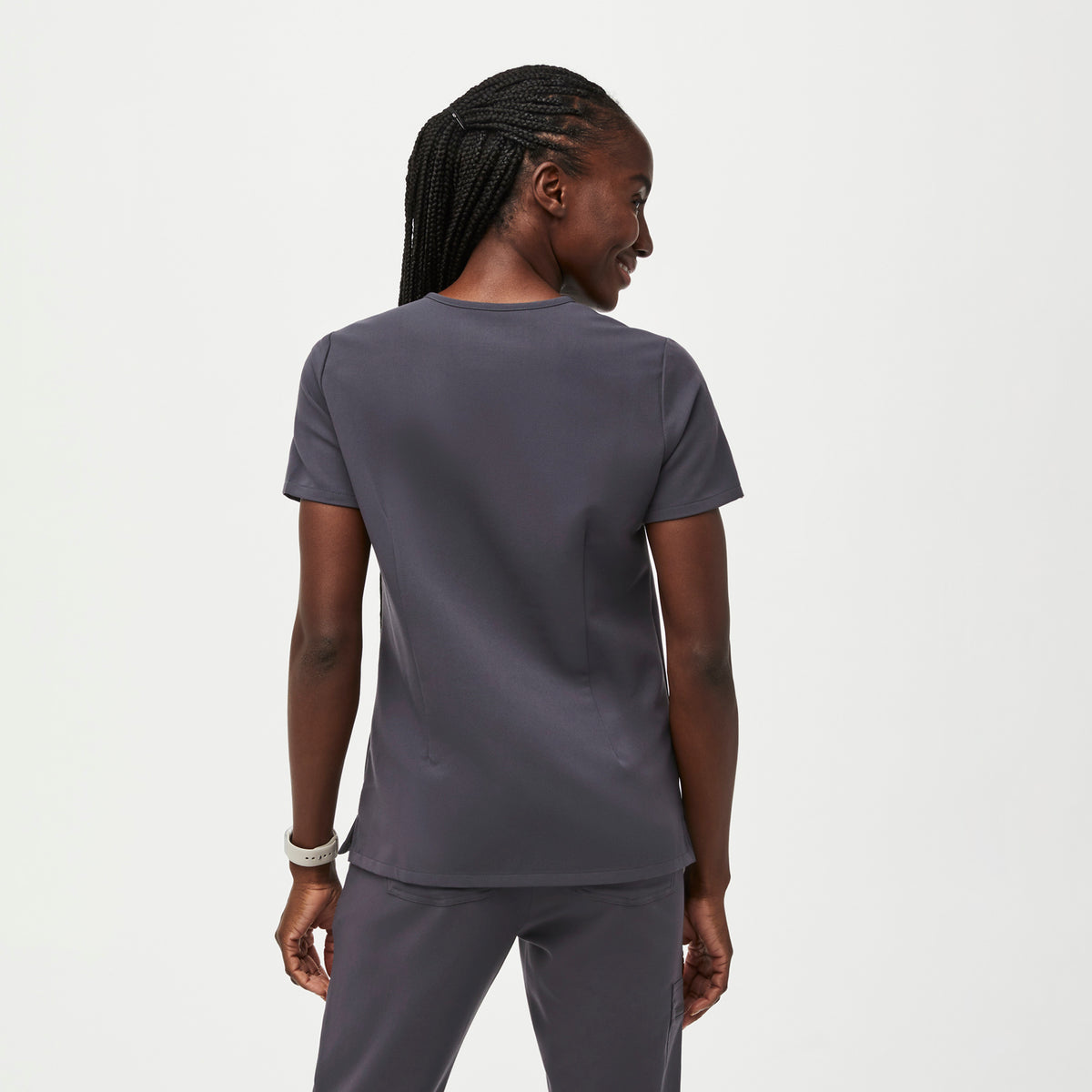 Catarina Scrub Top™ - Charcoal