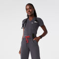 Catarina Scrub Top™ - Charcoal