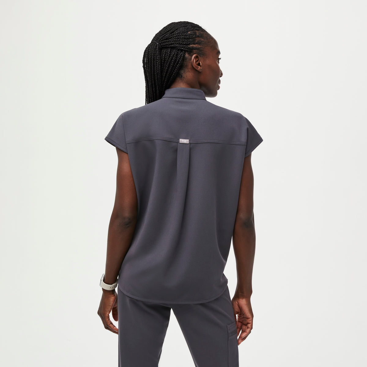 Rafaela Oversized Scrub Top™ - Charcoal