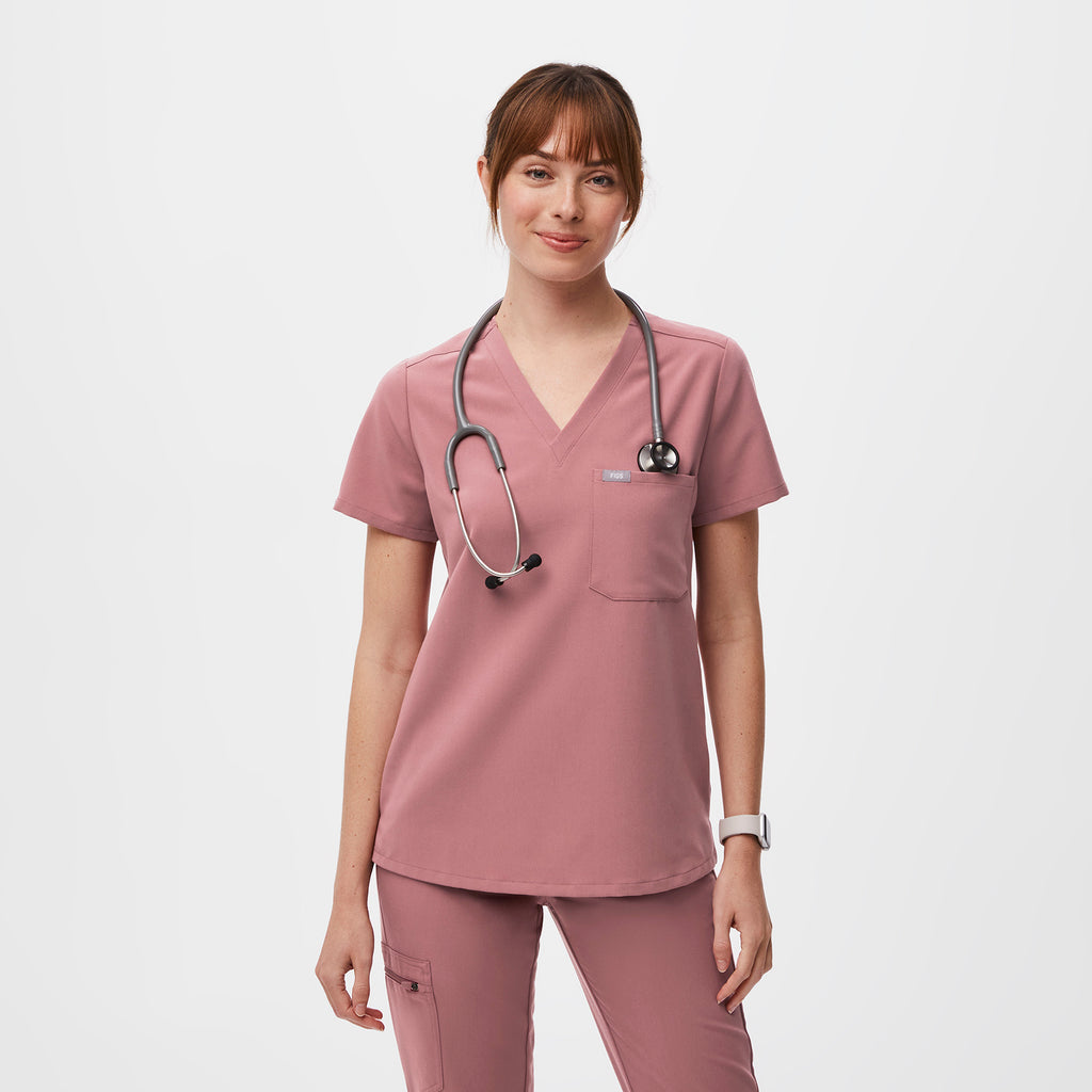 Catarina Scrub Top™ - Mauve
