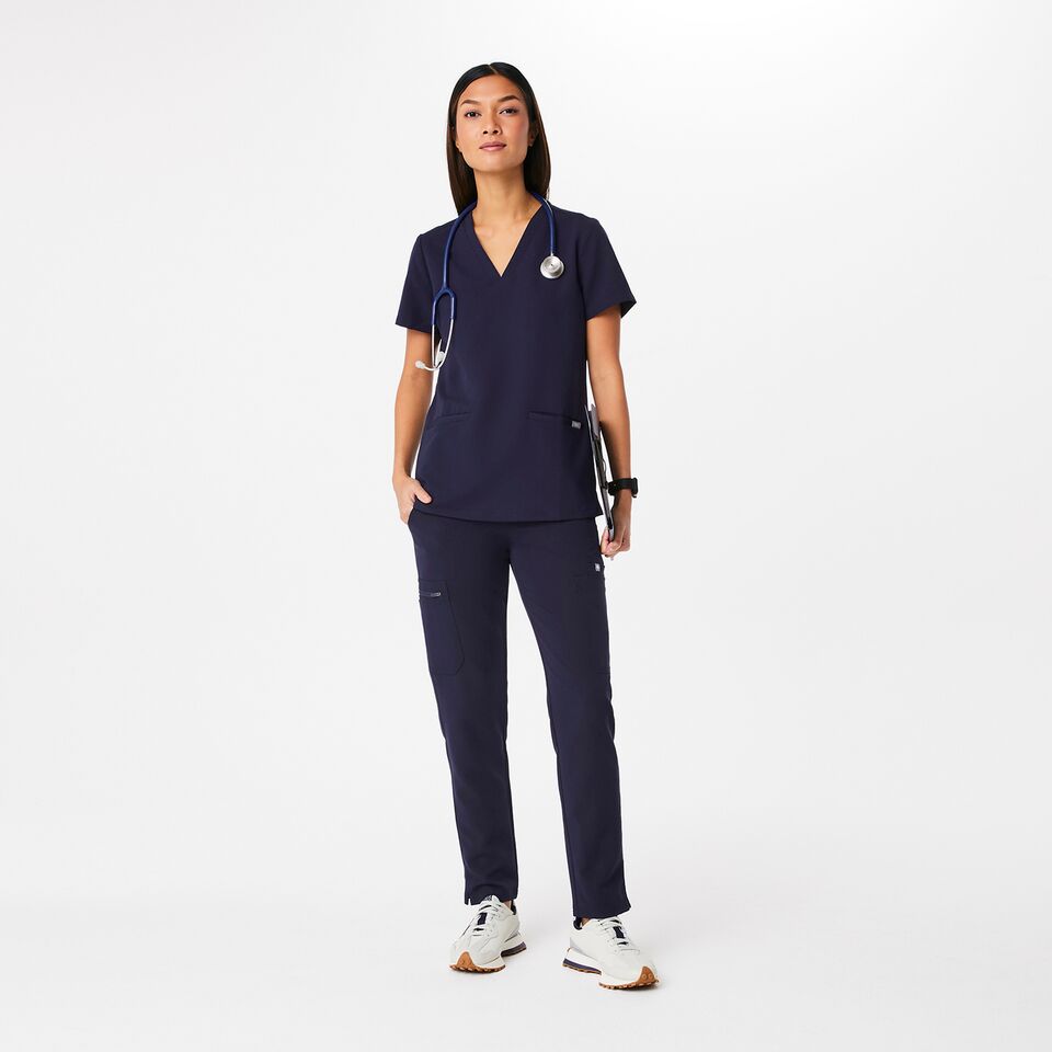 Casma Scrub Top™ - Navy