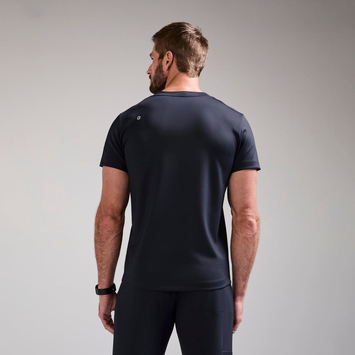 Logan V-Neck Scrub Top - Navy