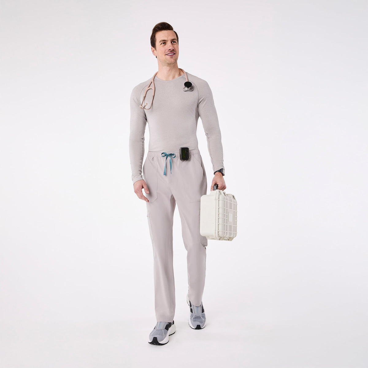 Makato Seamless Long-Sleeve Underscrub - Slate