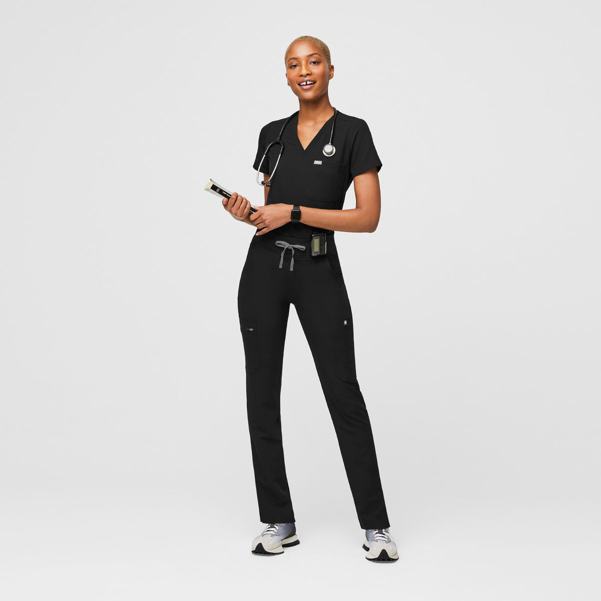Yola High-Rise Slim Scrub Pant™ - Black