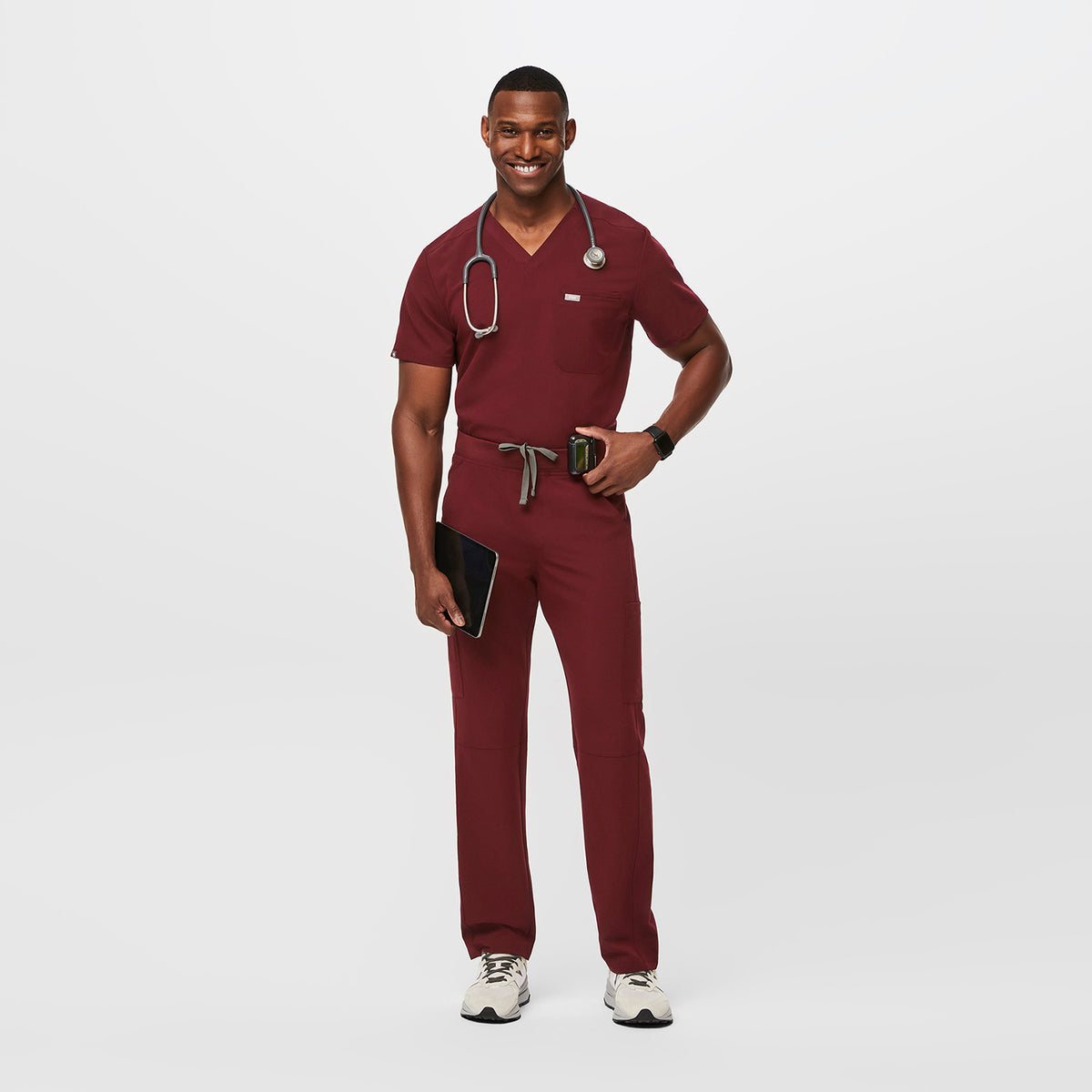 Leon Scrub Top™ - Burgundy