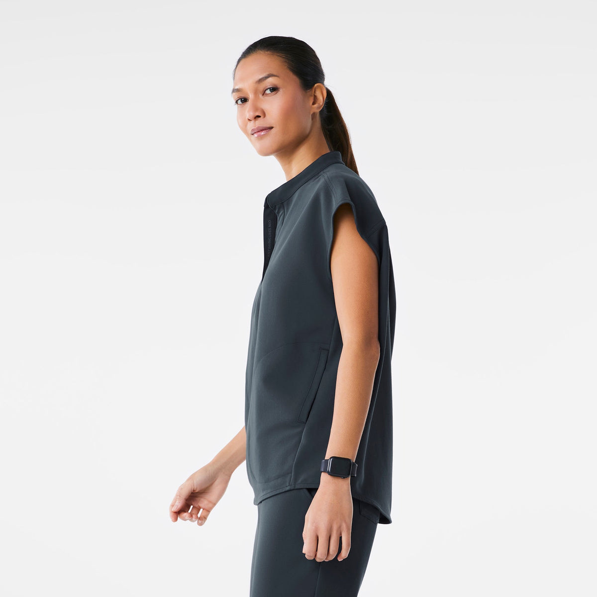 Rafaela Oversized Scrub Top™ - Dark Harbor