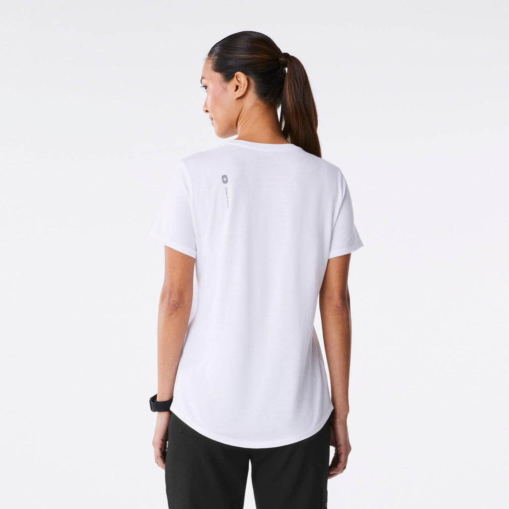 Nurse Practitioner Short-Sleeve Underscrub - White