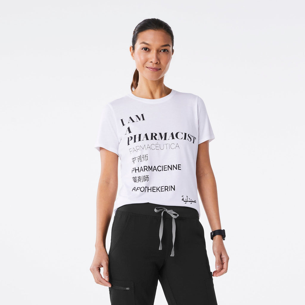 Pharmacist Short-Sleeve Underscrub - White