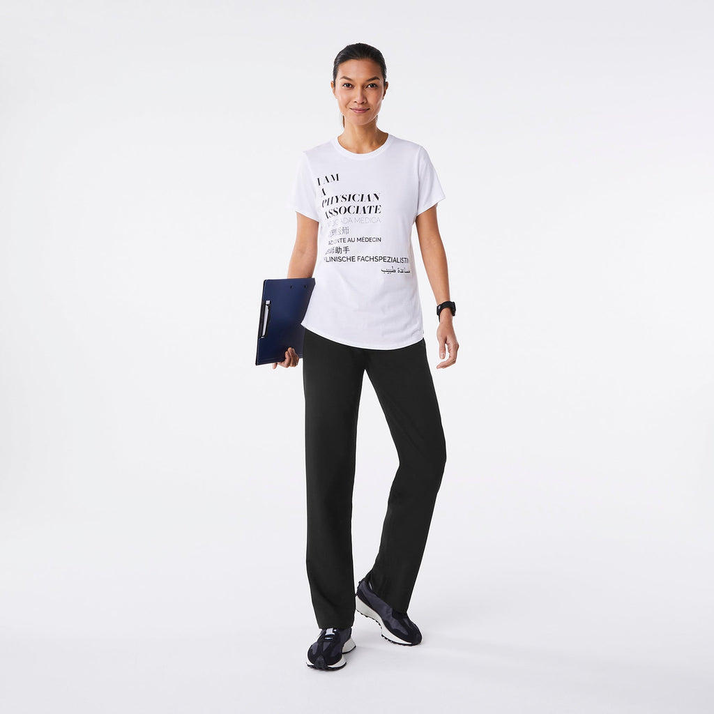 Physician Associate Short-Sleeve Underscrub - White
