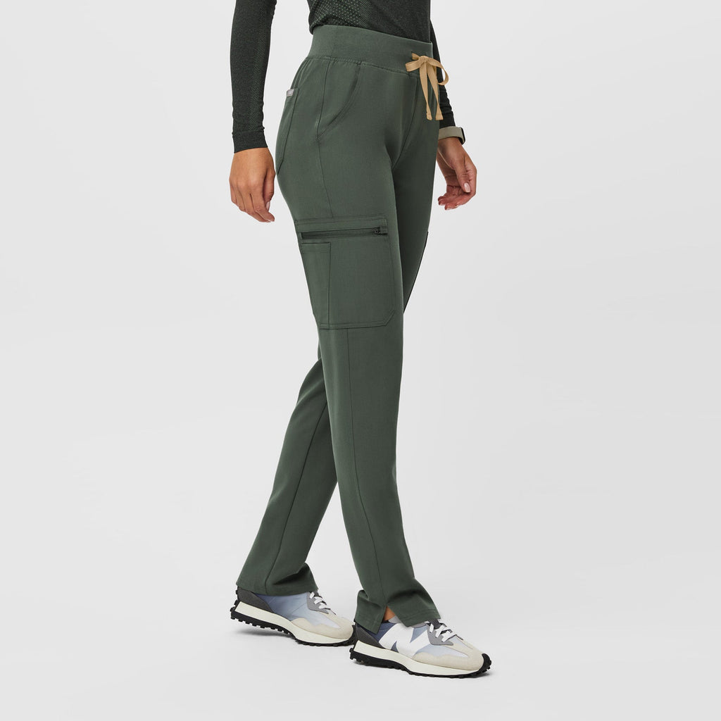 Yola High-Rise Slim Scrub Pant™ - Moss