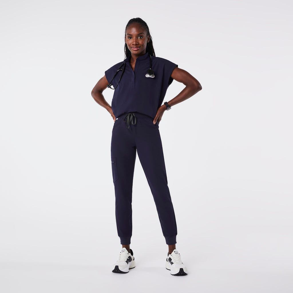 Rafaela Oversized Scrub Top™ - Navy
