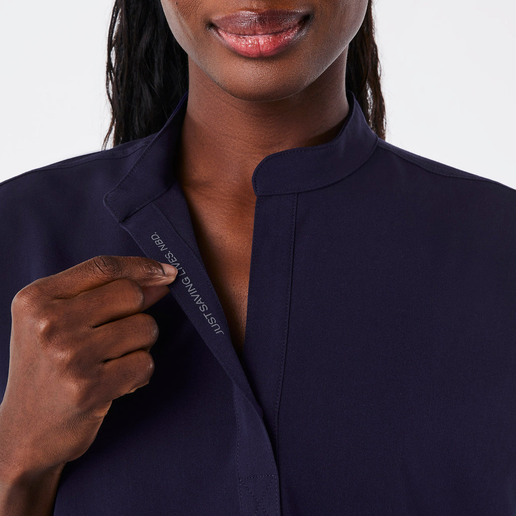 Rafaela Oversized Scrub Top™ - Navy