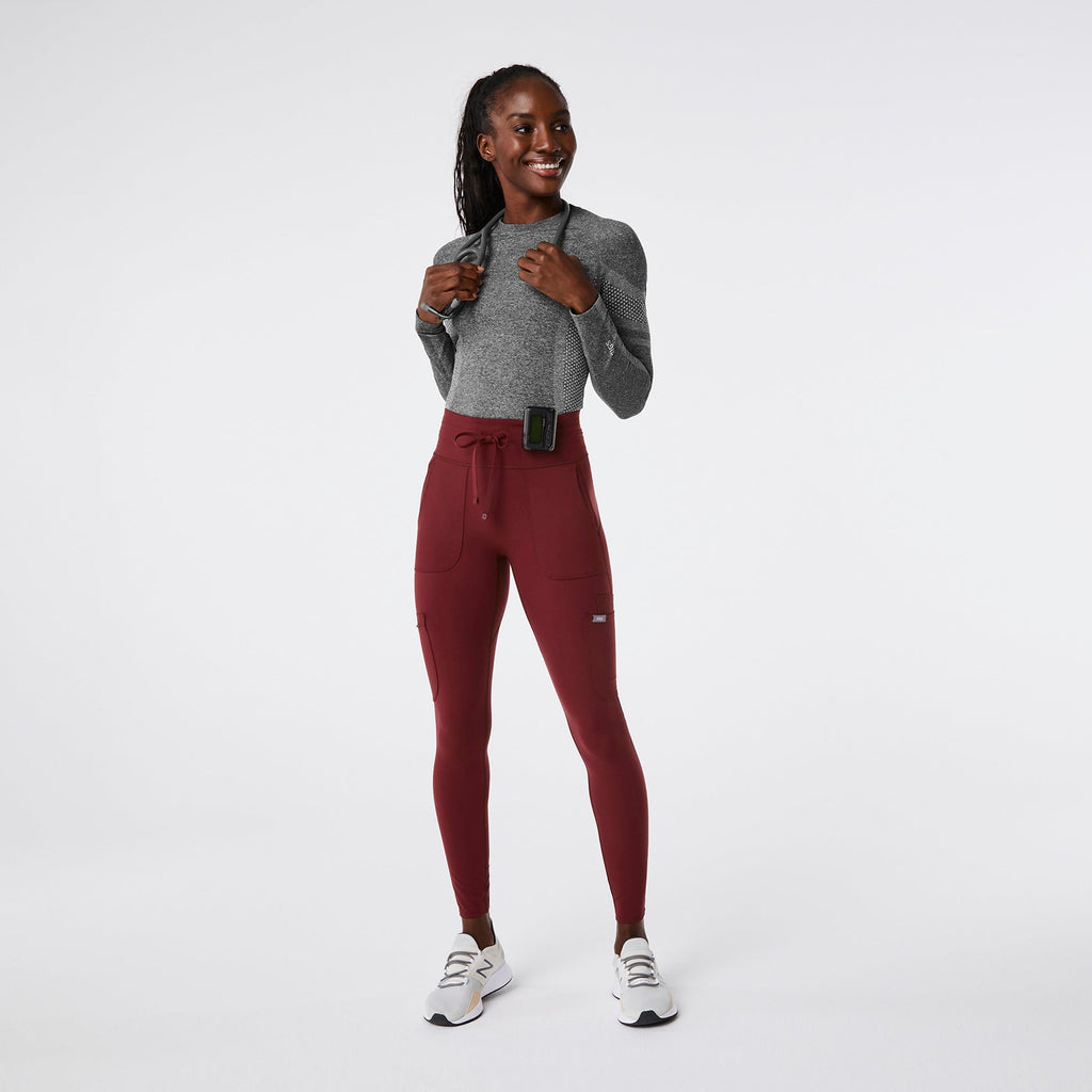 Seville High-Rise ScrubLegging™ - Burgundy