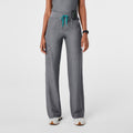 Isabel High-Rise Wide-Leg Scrub Pant - Graphite