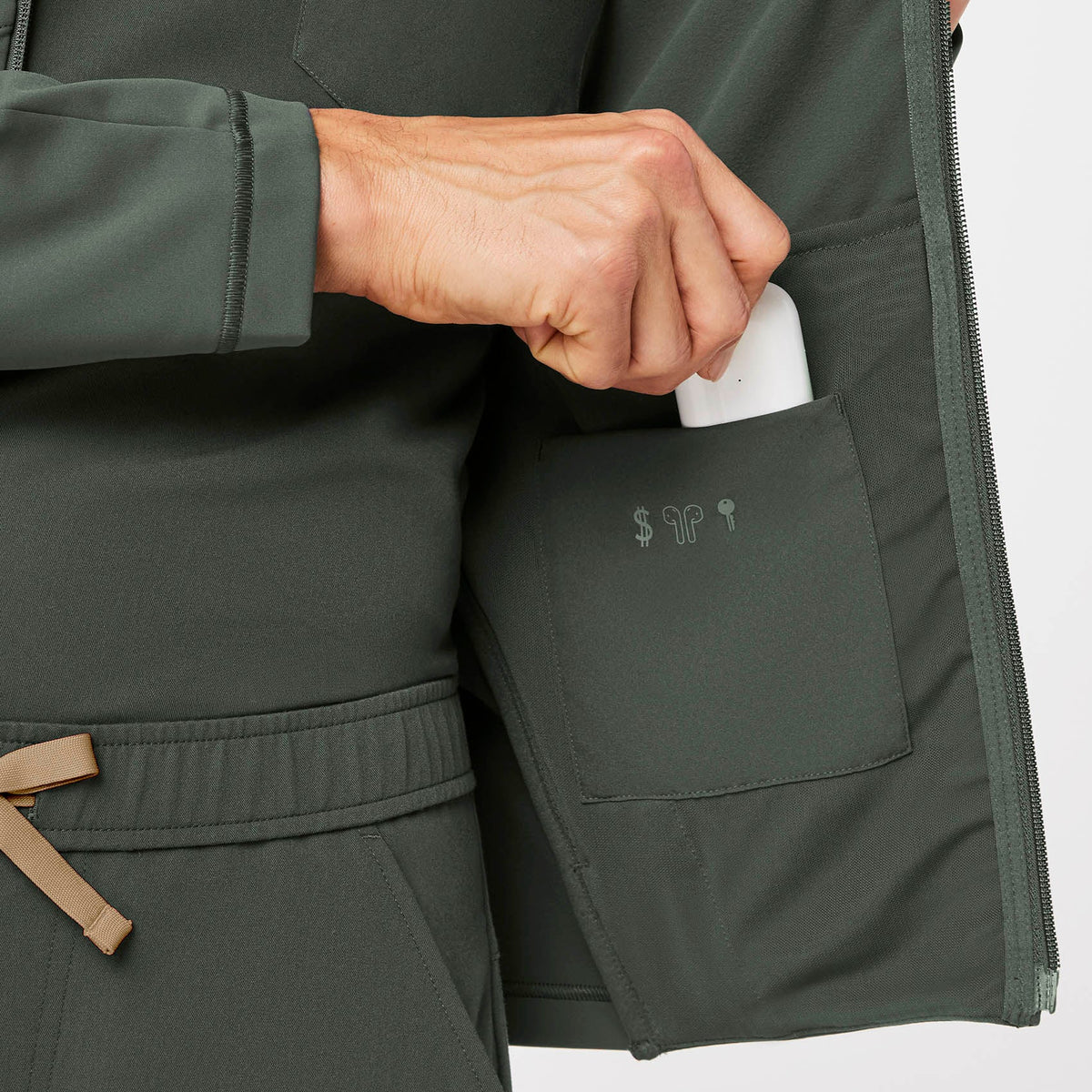 ContourKnit Scrub Jacket™ - Moss