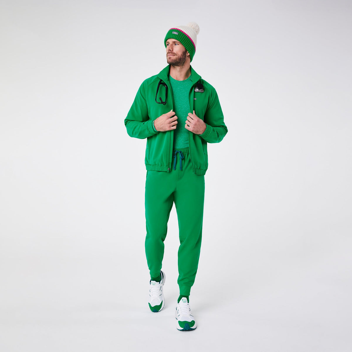 Cobaki Scrub Jacket - Evergreen