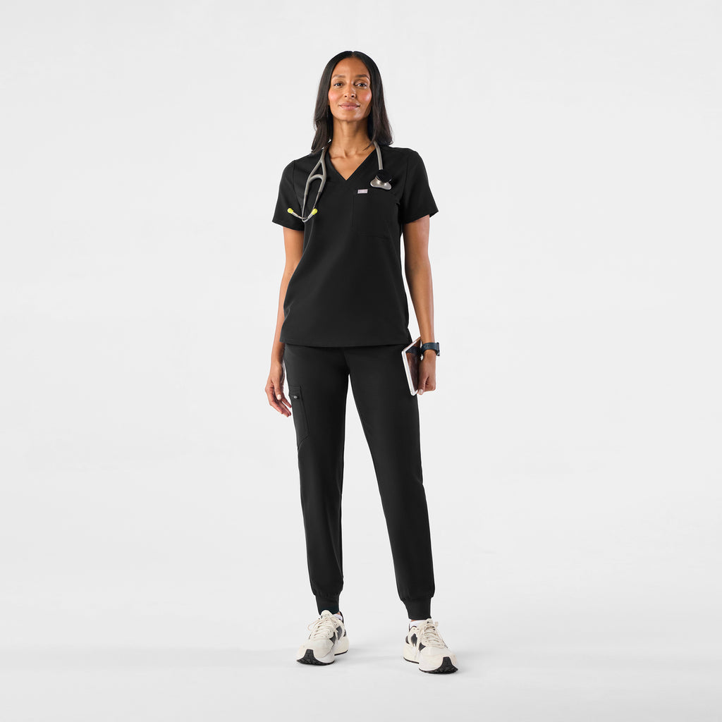 Catarina Scrub Top™ - Black