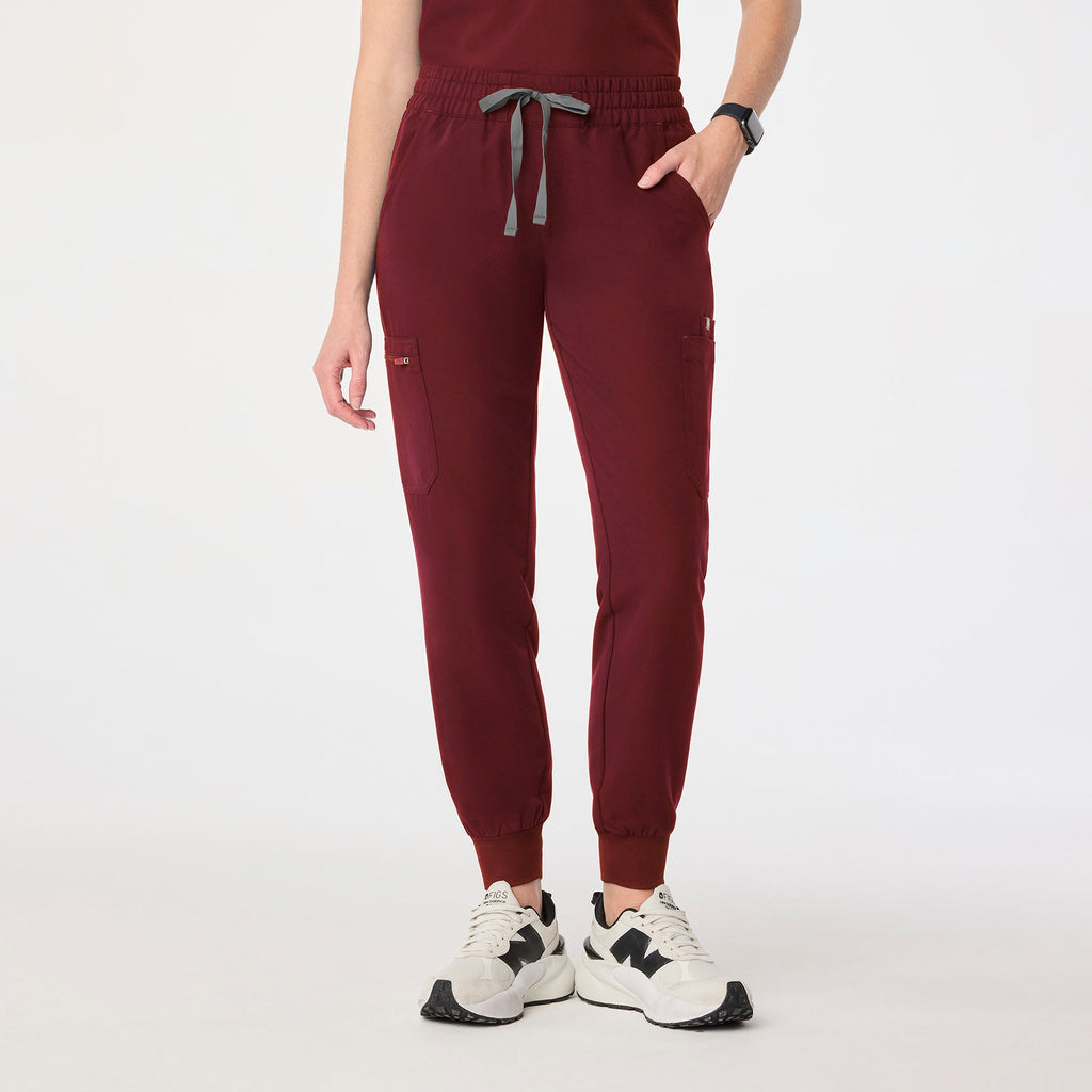 Uman Jogger Scrub Pant - Burgundy