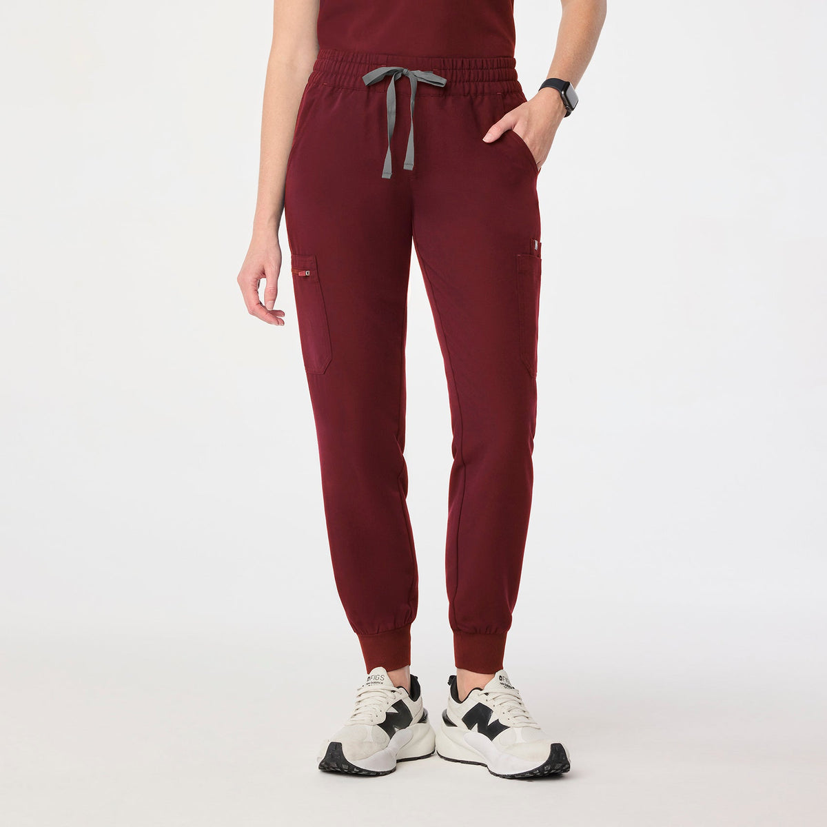 Uman Jogger Scrub Pant - Burgundy