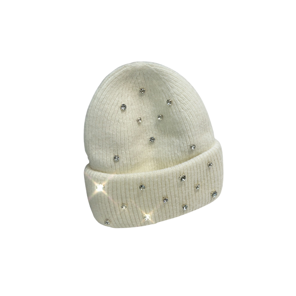 VYBES Rhinestone Beanie