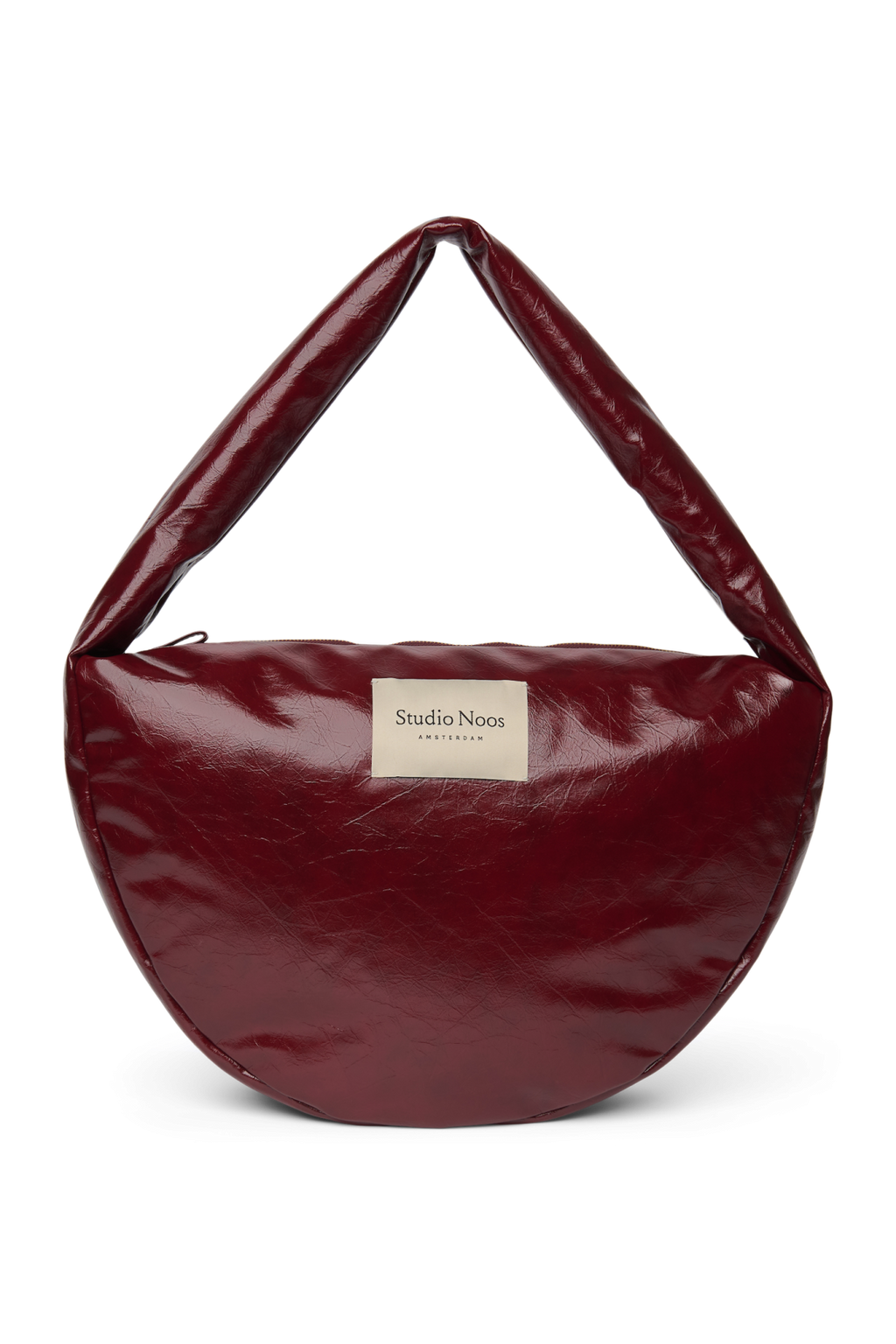 Vegan leren crossbodytas | Bordeauxrood