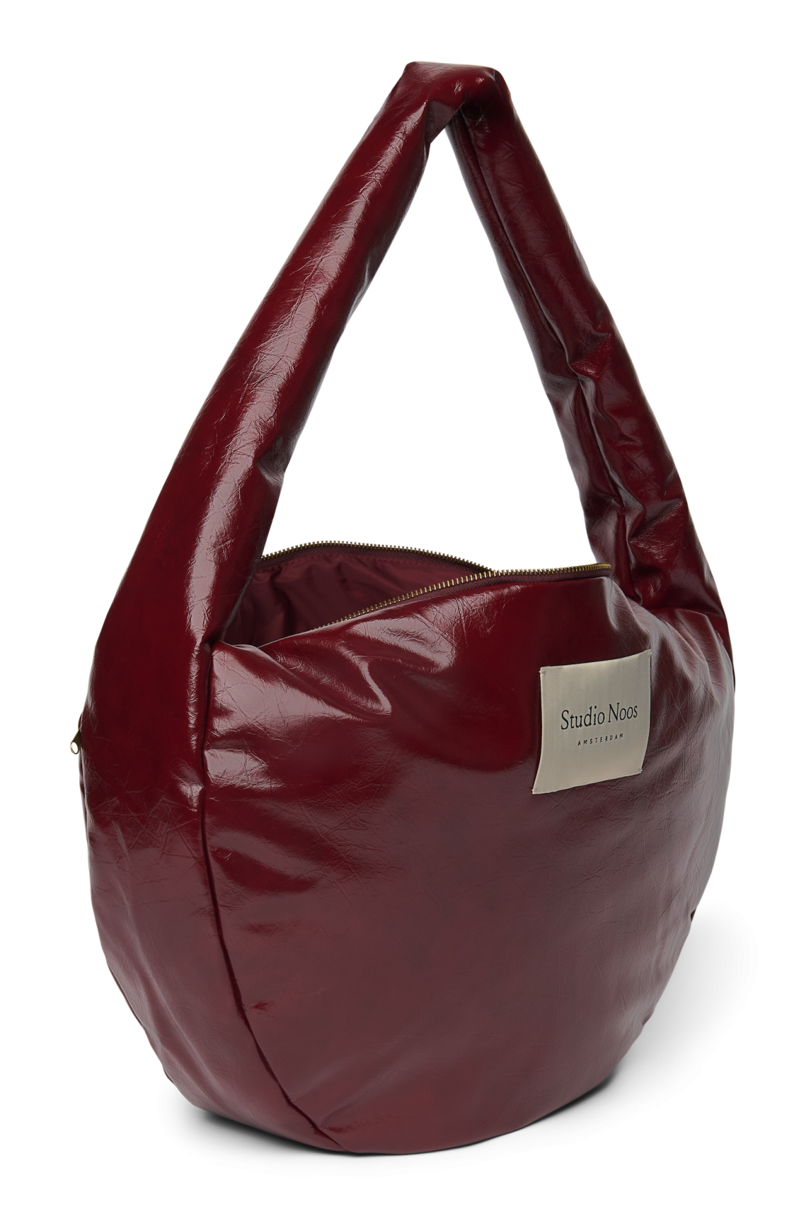 Vegan leren crossbodytas | Bordeauxrood