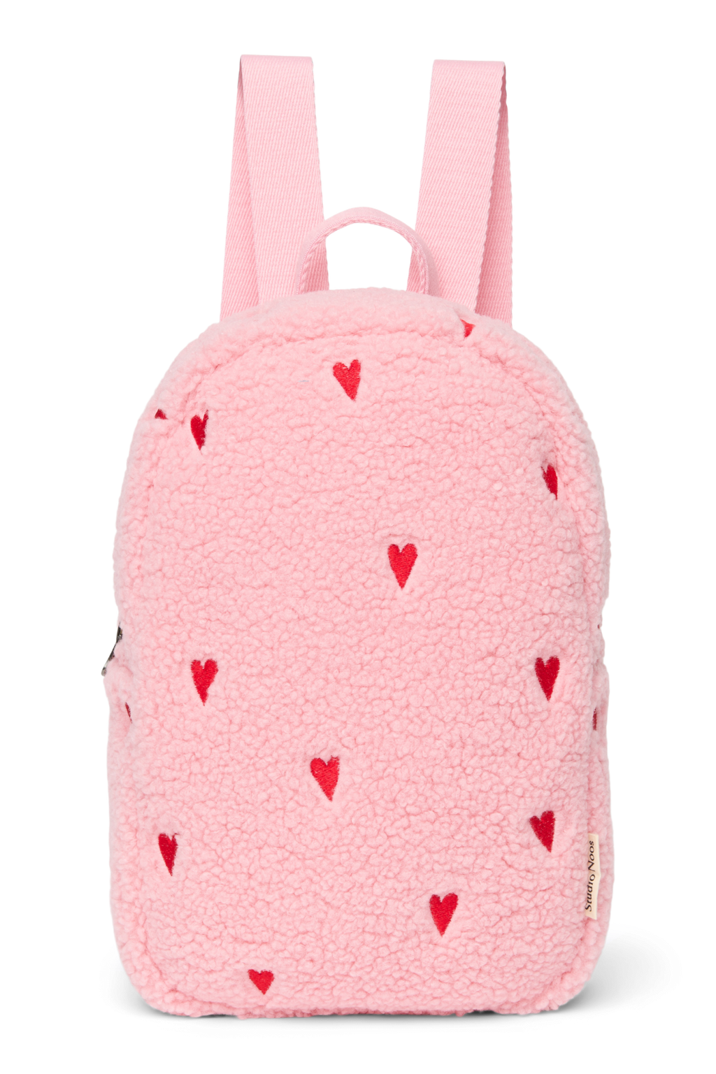 Teddy Mini Rugzak | Lichtroze Hartjes