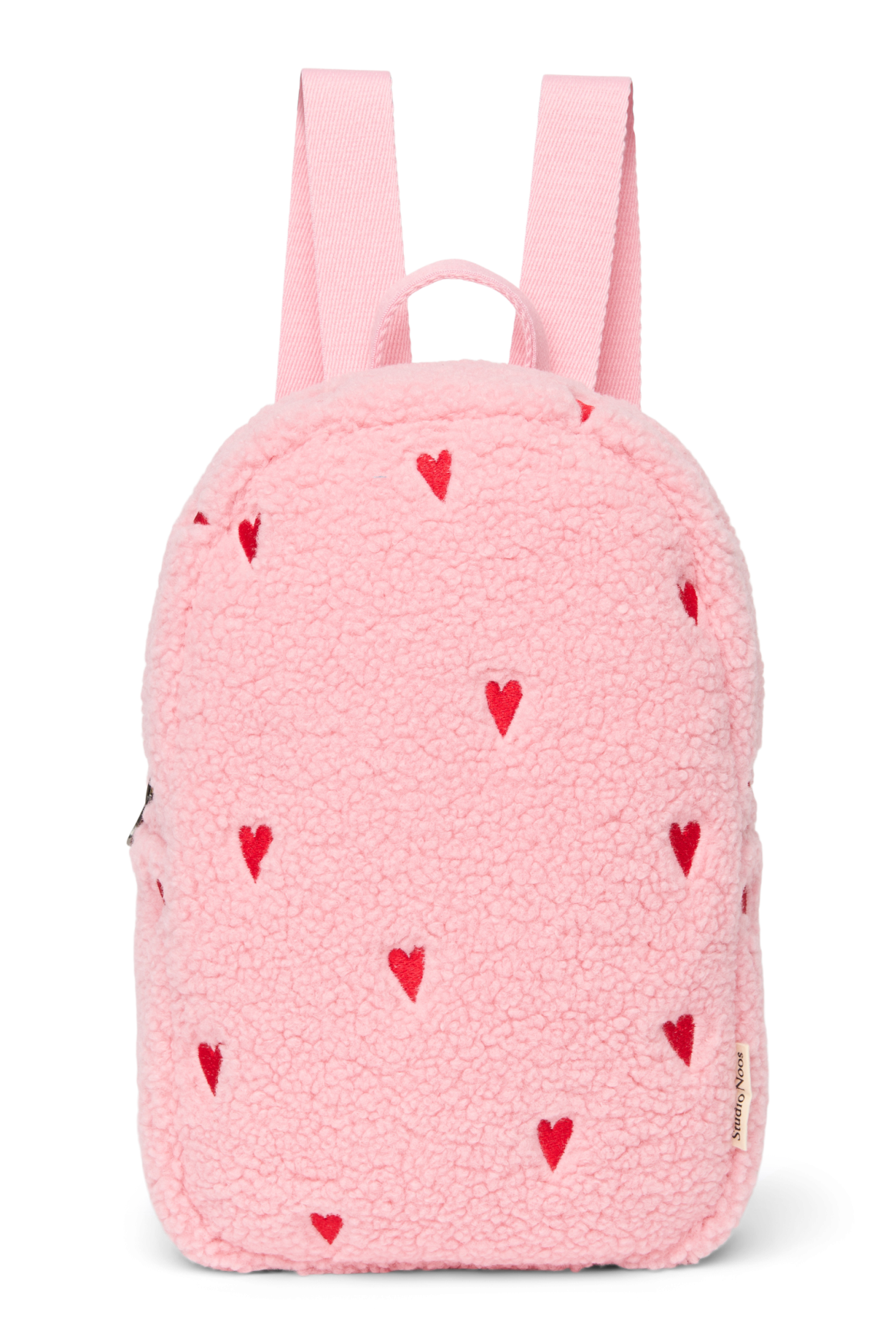 Teddy Mini Rugzak | Lichtroze Hartjes