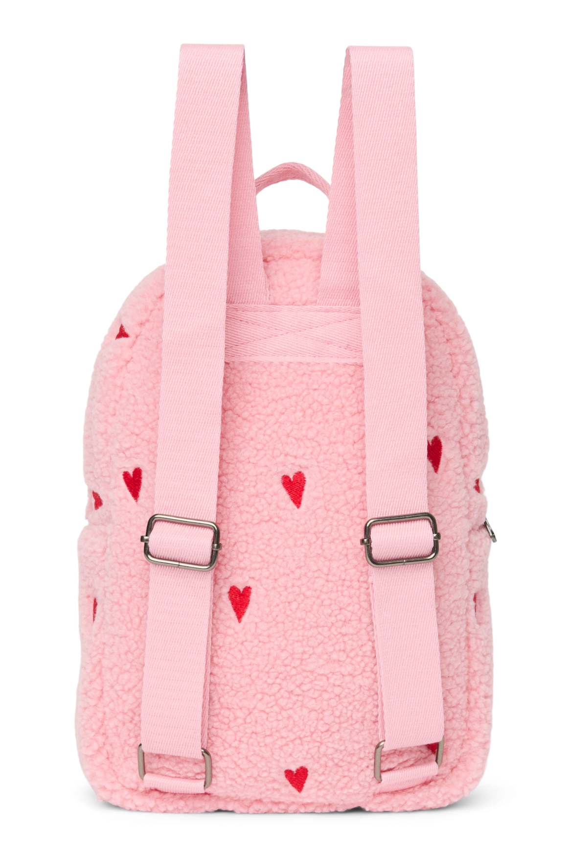 Teddy Mini Rugzak | Lichtroze Hartjes