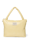 Vegane Wickeltasche aus Lederimitat | Buttergelb
