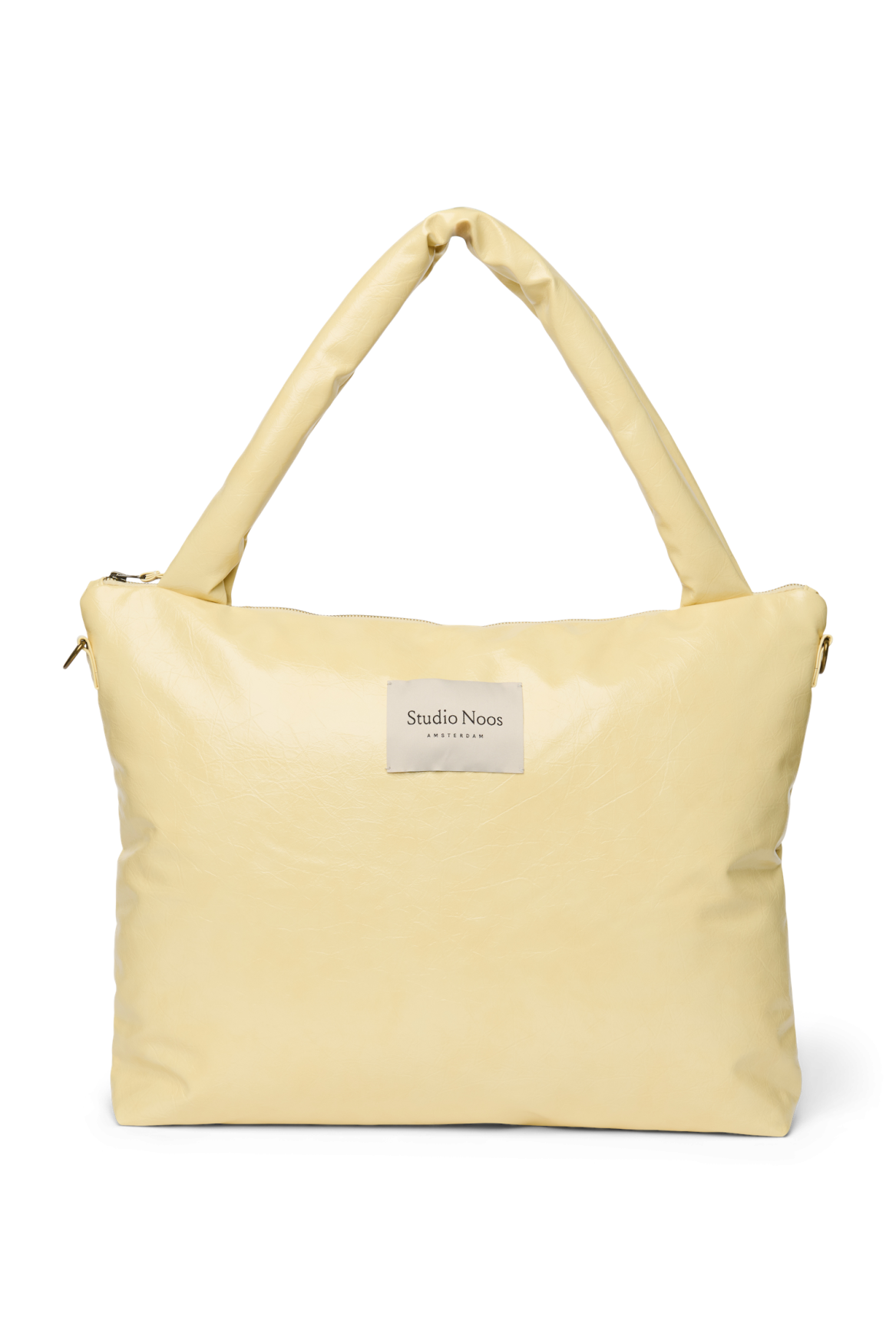 Vegane Wickeltasche aus Lederimitat | Buttergelb