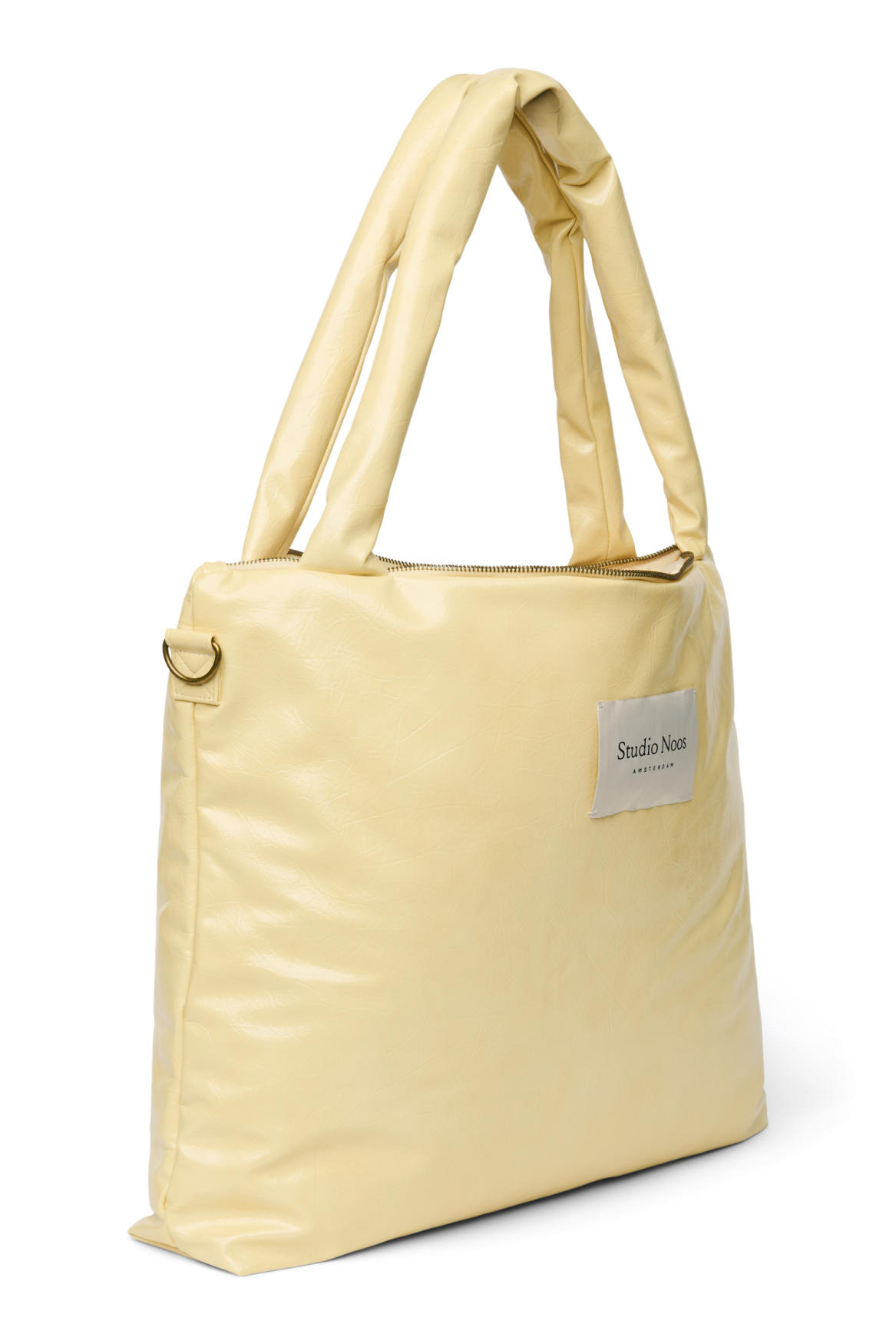 Vegane Wickeltasche aus Lederimitat | Buttergelb