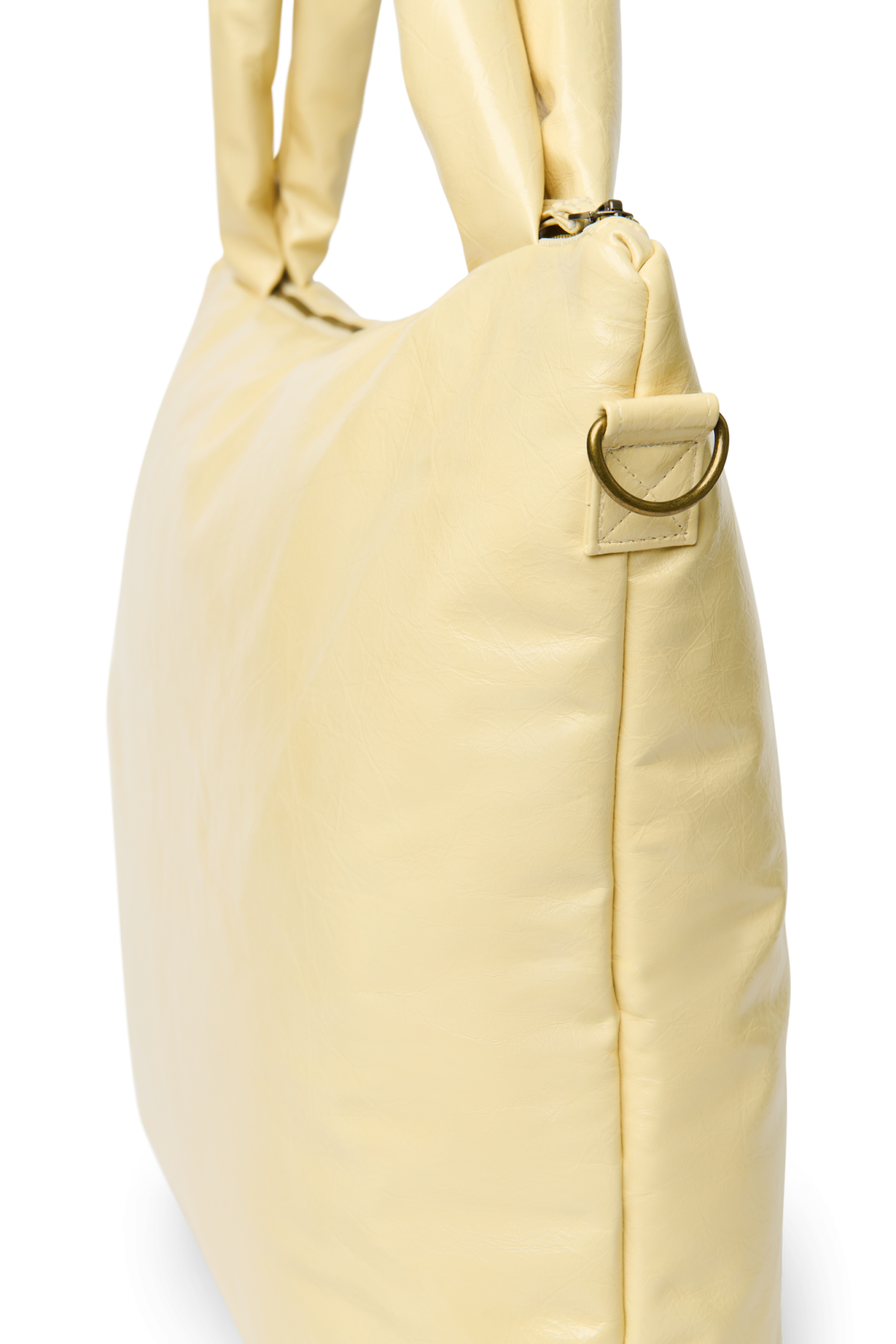 Vegane Wickeltasche aus Lederimitat | Buttergelb