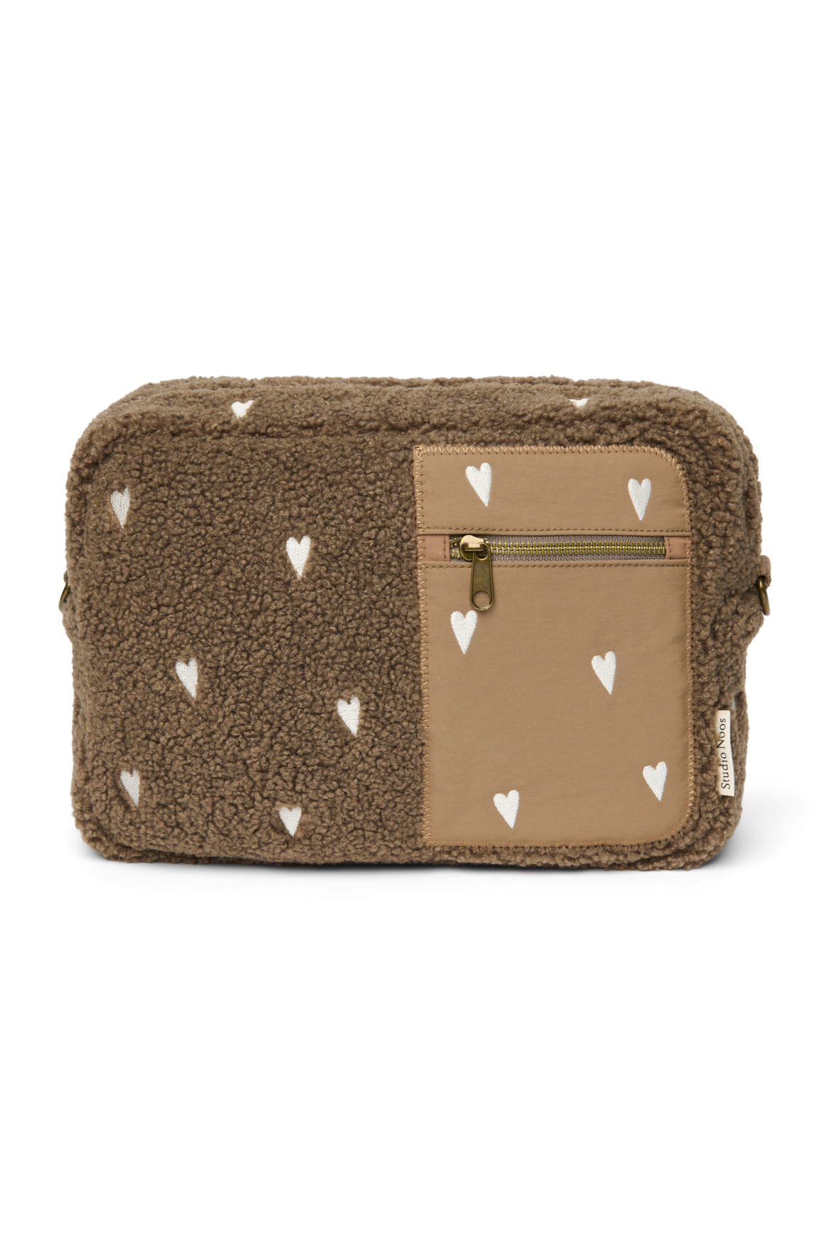Teddy-Kinderwagen-Organizer | Braune Herzen