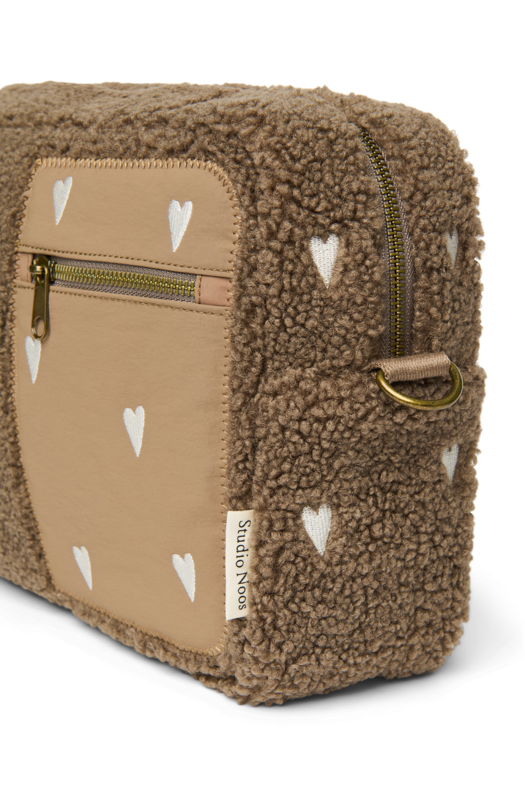 Teddy-Kinderwagen-Organizer | Braune Herzen