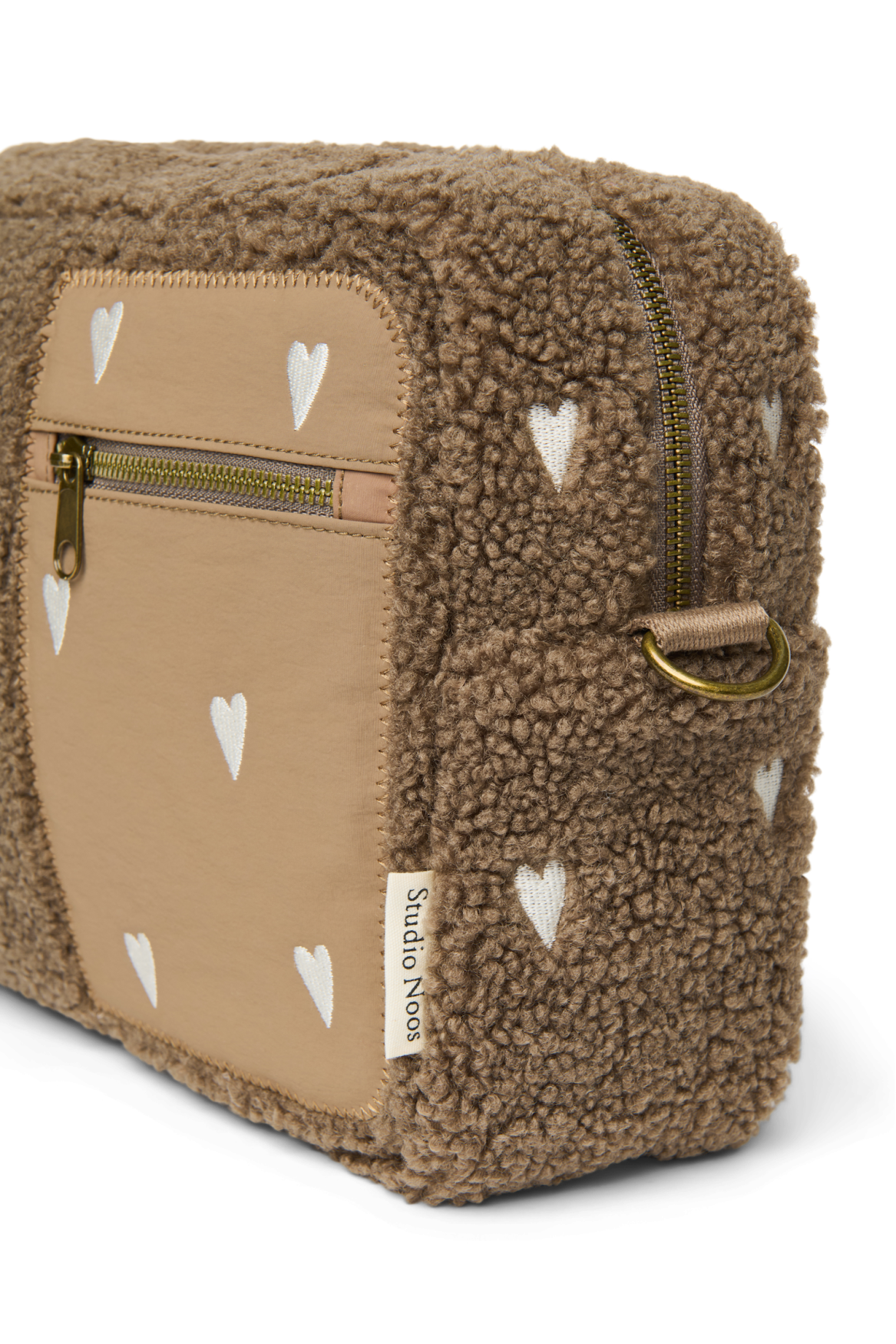 Teddy-Kinderwagen-Organizer | Braune Herzen