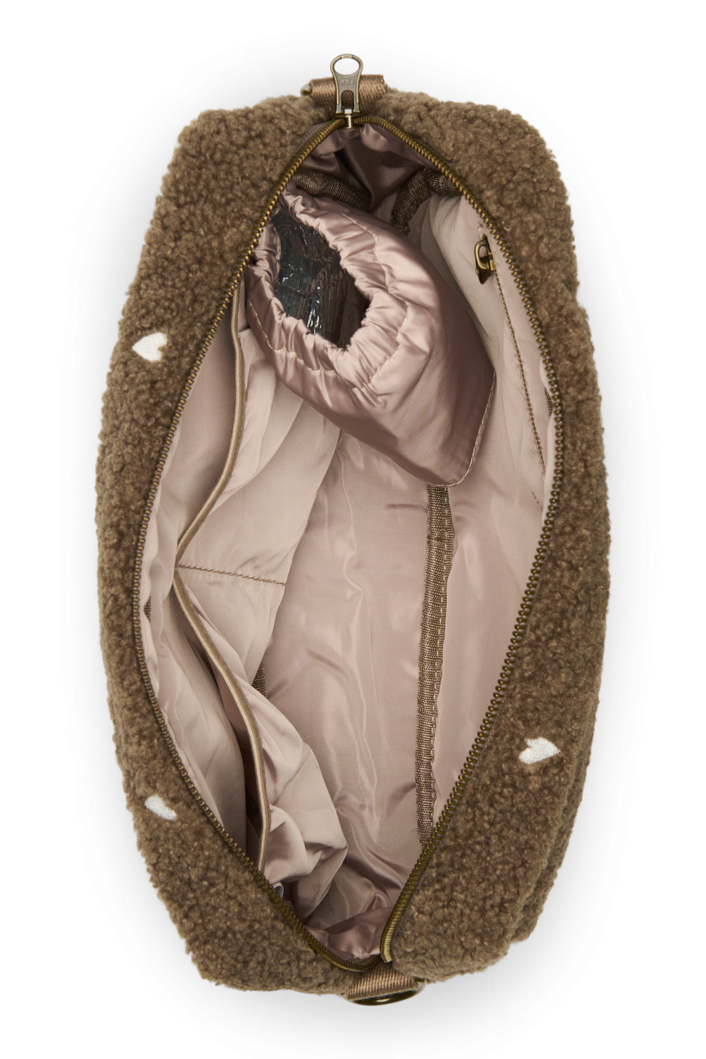 Teddy-Kinderwagen-Organizer | Braune Herzen