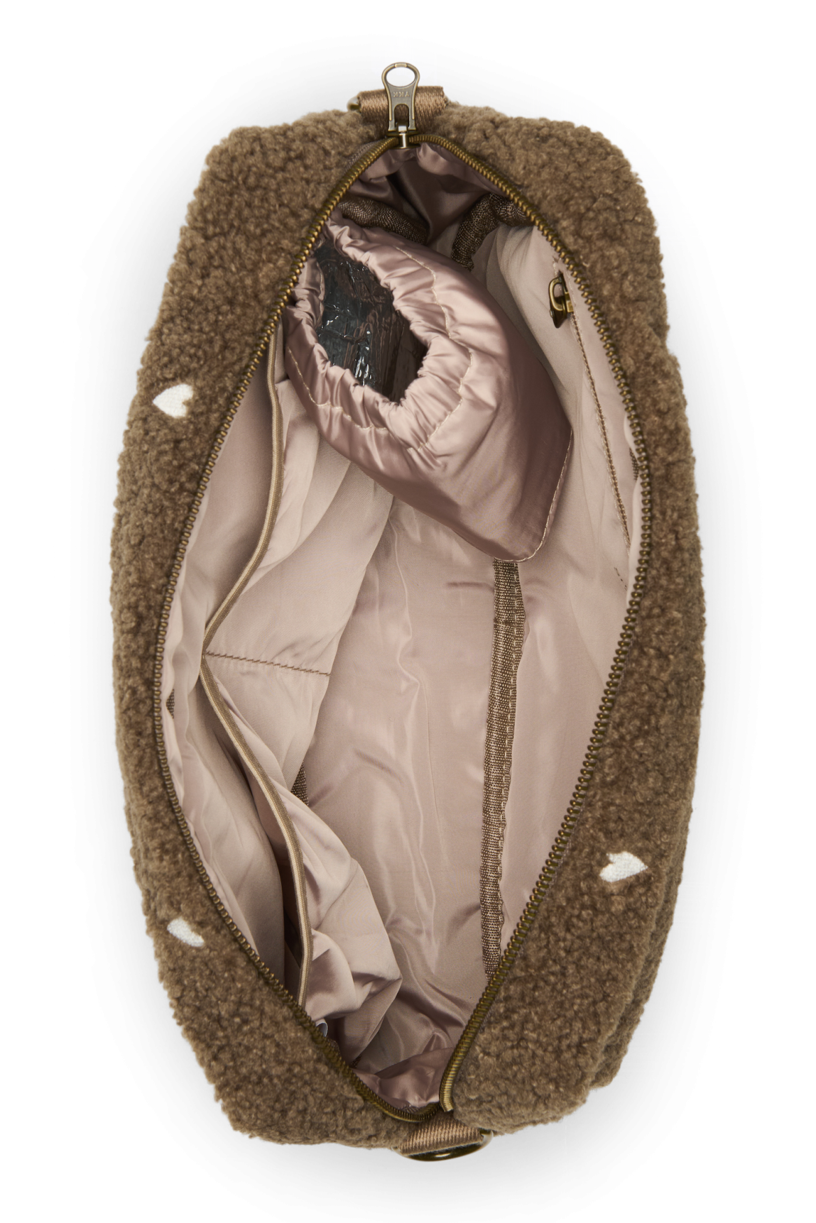 Teddy-Kinderwagen-Organizer | Braune Herzen
