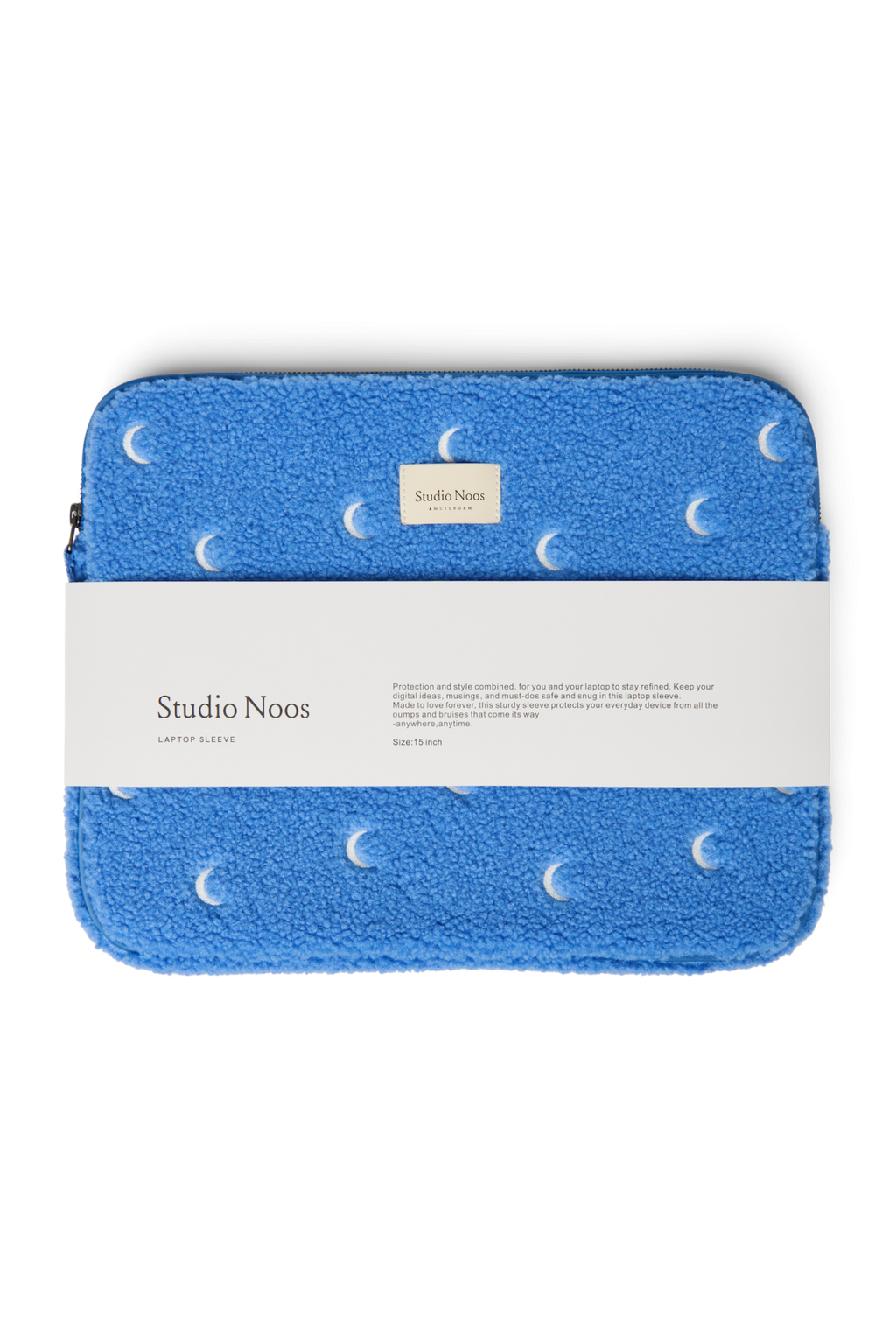 Teddy Laptophoes 15 inch | Lichtblauw Moon