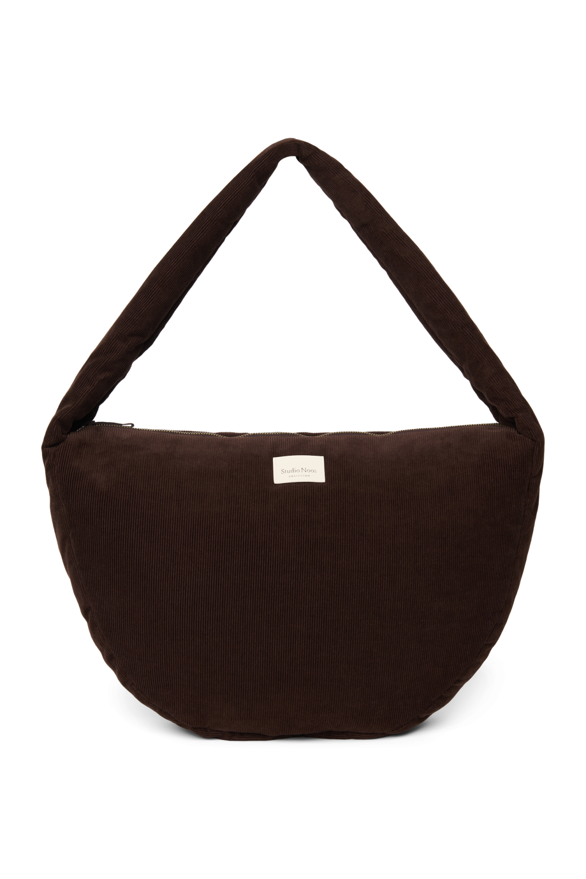 Rib Puffy Crossbodytas | Donkerbruin