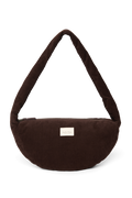 Rib Puffy Mini Schoudertas | Donkerbruin