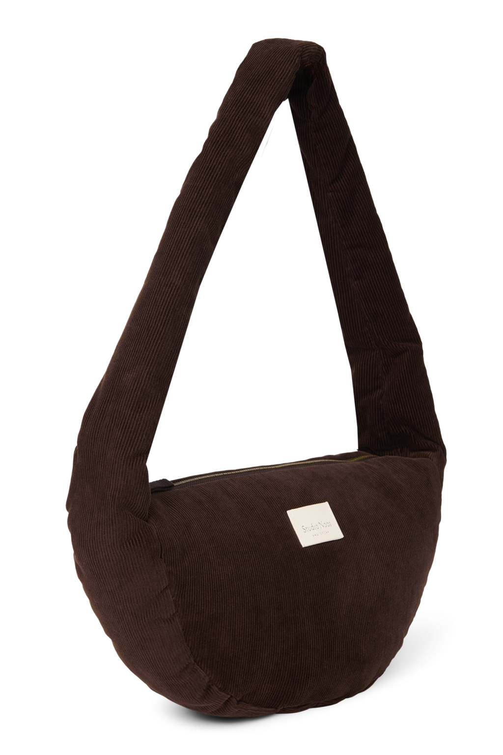 Rib Puffy Mini Schoudertas | Donkerbruin