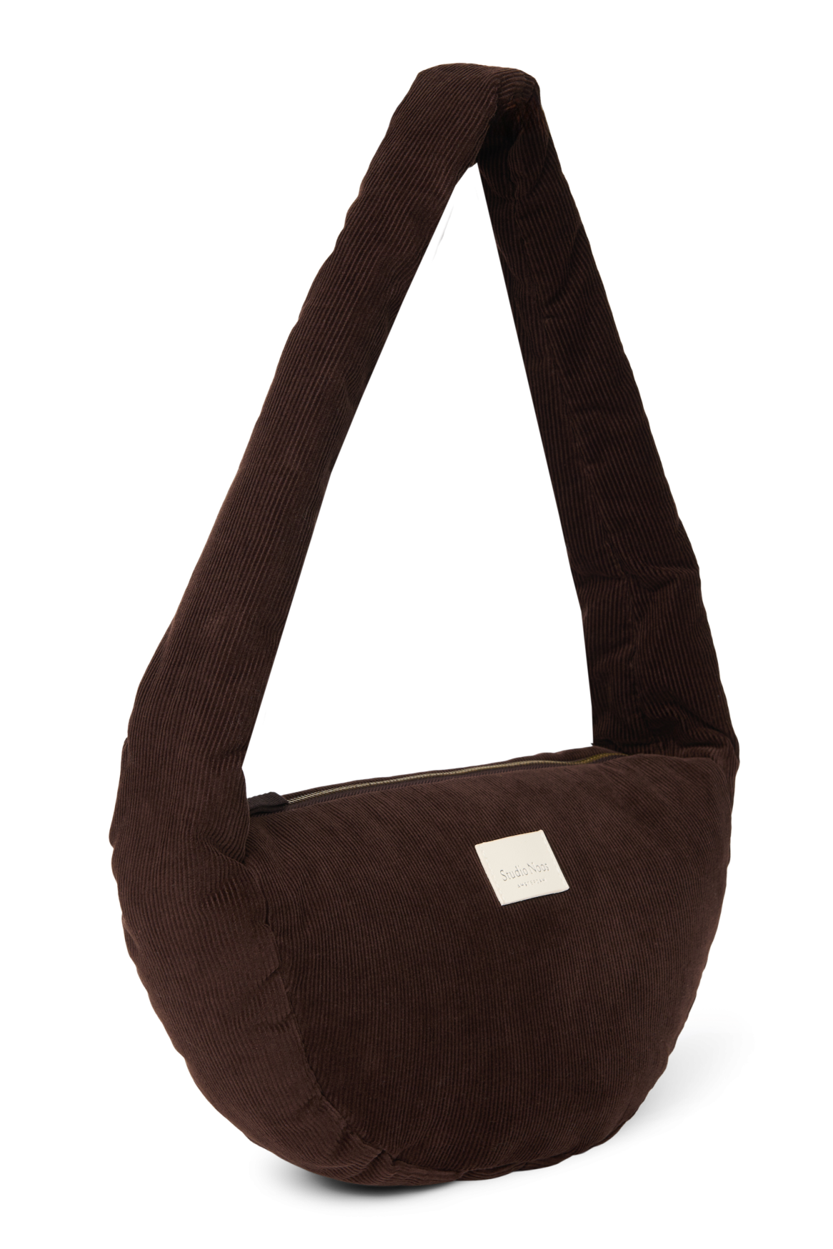 Rib Puffy Mini Schoudertas | Donkerbruin