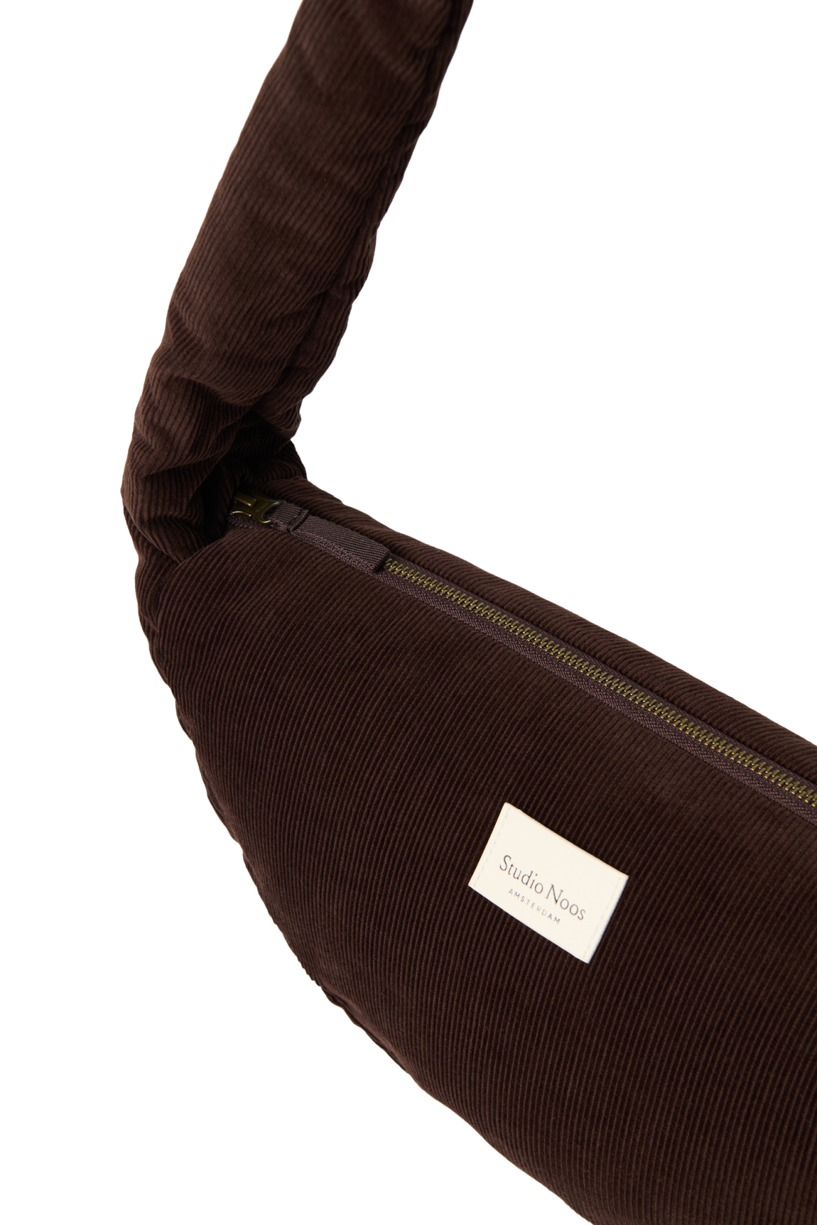 Rib Puffy Mini Schoudertas | Donkerbruin