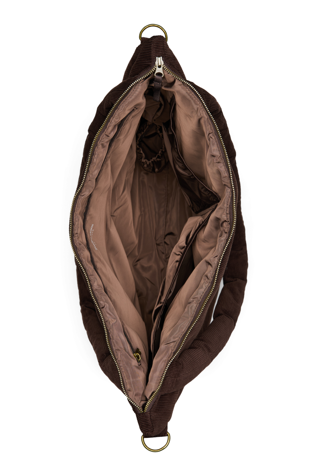 Wickeltasche Rib Puffy | Dunkelbraun
