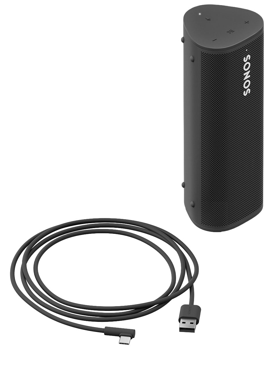 SONOS Lunar Black Roam USB A-C Charging Cable - USB2CWW1BLK - image 2