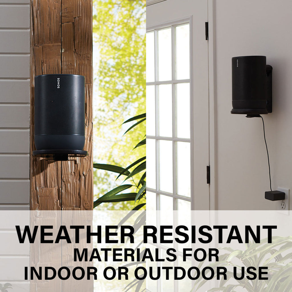 Sanus Black Indoor & Outdoor Mount For Sonos Move Speaker - WSSMM1-B2 - image 7