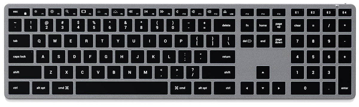Satechi Space Gray Slim X3 Bluetooth Backlit Keyboard - ST-BTSX3M - image 1
